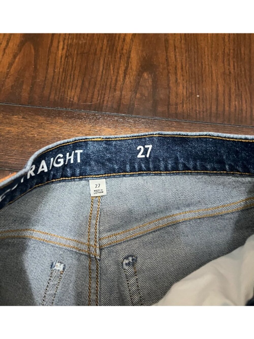 J.Crew Classic Straight Jeans High Rise 27 Liberty St. Fading Distressed Classic - Picture 5 of 11